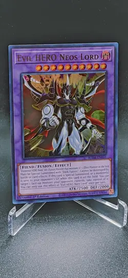 YUGIOH EVIL HERO NEOS LORD ASIA ENGLISH EDITION SUDA-AE031 ULTRA RARE - Image 1