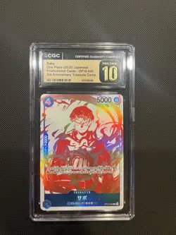 One Piece CGC Pristine 10 Sabo OP10-049 Promo 3rd Anniversary Treasure Japanese - Image 1