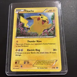 Pikachu XY89 X & Y Ultra Rare Holo Black Star Promo Pokemon Card VF/NM - Image 1