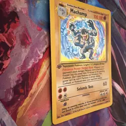 Pokemon TCG Machamp Holo Rare 1st Edition Base Set, Card 8/102, LP Condition - Image 3