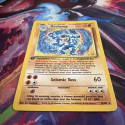 Pokemon TCG Machamp Holo Rare 1st Edition Base Set, Card 8/102, LP Condition - Image 4