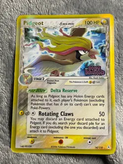 Pidgeot Reverse Holo 14/110 Holon Phantoms 2006 Pokemon Card - Image 1