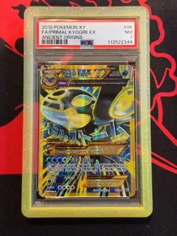 Pokemon Primal Kyogre EX Ancient Origins Card 96/98 PSA 7 - Image 1