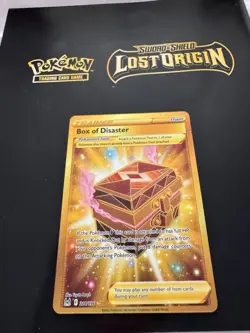 Box of Disaster GOLD Secret Rare - POKEMON CARD - LOST ORIGIN - 214/196 NM - Image 1