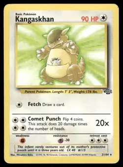 Pokemon Cards Kangaskhan 21/64 Jungle WOTC Rare NM - Image 1