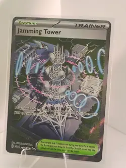 Pokemon Jamming Tower 243/182 Holo Sv10 Destined Rivals Hyper Rare English Card - Image 1