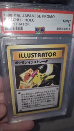 japanese pikachu illustrator card display fan made replica grade - Image 5