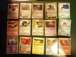 Lot 15 Pokemon Card 12 Holo/3 Ditto SET EX Delta Species HOLO ITA/Eng Played/Dmg - Image 1