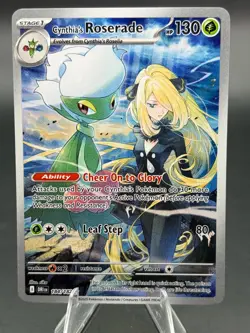 Cynthia's Roserade 184/182 Holo SV10: Destined Rivals Pokemon Card - Image 1