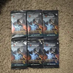 6 Magic: The Gathering Lord of the Rings Tales of Middle-Earth Set Booster Packs - Image 1