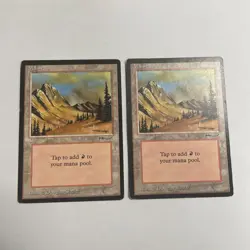 ***Mountain x2 *** MTG Arabian Nights - Image 1