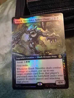Shark Shredder, Killer Clone #73 (Foil) (NM) TMT Magic MTG - Image 1