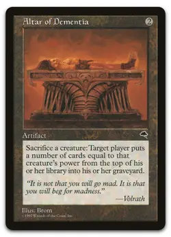 Altar of Dementia #276 (NM) Tempest TMP Magic MTG - Image 1