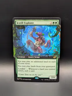 MTG - Icetill Explorer - EXTENDED ART - Creature (Insect Scout) - EOE #343 -Rare - Image 1