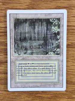 MTG Bayou Dual Land, Revised Edition, NM/Excellent Condition, Magic The Gatherin - Image 3