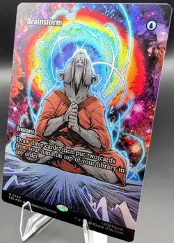 Brainstorm TMNT MTG Foil M 0004 Rainbow Art NM Teenage Mutant Ninja Turtles - Image 1