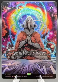 Brainstorm TMNT MTG Foil M 0004 Rainbow Art NM Teenage Mutant Ninja Turtles - Image 2