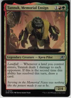 MTG TCG Tannuk, Memorial Ensign U Edge of Eternities 233 - Image 1