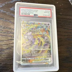 Pokemon Mewtwo VSTAR Full Art Holo Ultra Rare Crown Zenith GG44/GG70 PSA 10 2023 - Image 1