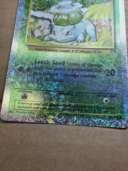 Pokemon Bulbasaur Legendary Collection 68/110 Reverse Holo Nintendo LP - Image 3
