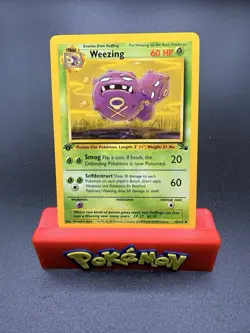 1st Edition Weezing 45/62 NM/Excellent + Fossil Set Pokemon TCG WoTC Vintage - Image 1