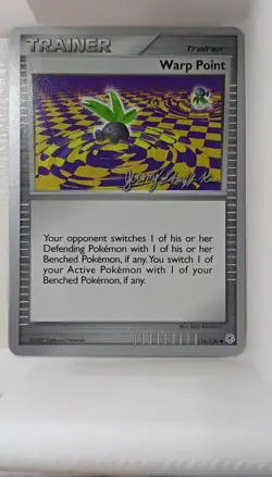 Warp Point 116/130 Diamond and Pearl 2007 Jeremy Scharff Trainer Pokemon TCG - Image 1