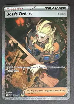Pokemon TCG Boss's Orders 265/193 Paldea Evolved Special Illustration Rare - Image 1