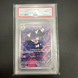 2025 POKEMON WHT EN WHITE FLARE ILLUSTRATION RARE #125 GOTHORITA PSA 10 LOW POP - Image 1