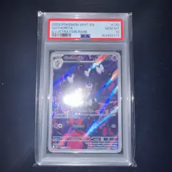 2025 POKEMON WHT EN WHITE FLARE ILLUSTRATION RARE #125 GOTHORITA PSA 10 LOW POP - Image 2
