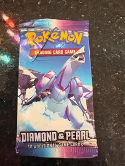 Pokemon Diamond And Pearl Base Set Booster Pack 2007 - Dialga Sligth tear in pac 820650104107 - Image 1