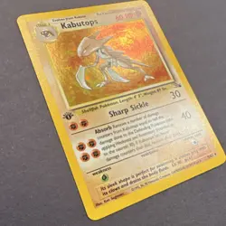 Pokemon Kabutops 9/62 Fossil Holo Rare 1st Edition 60 HP Wizards of the Coast - Image 2