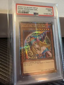 Dark Magician Girl MP24-EN009 Yugioh 25th Tin Quarter Century Secret Rare PSA 9 - Image 1