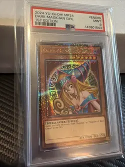 Dark Magician Girl MP24-EN009 Yugioh 25th Tin Quarter Century Secret Rare PSA 9 - Image 2