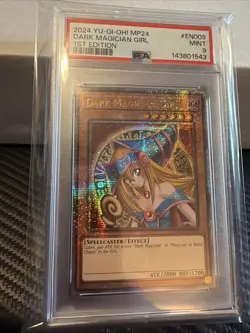 Dark Magician Girl MP24-EN009 Yugioh 25th Tin Quarter Century Secret Rare PSA 9 - Image 3