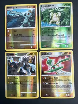 Pokemon TCG Lot Of 4 Cards - 2007 To 2009 All 4 Are Reverse Holo. LP-MP - Image 1