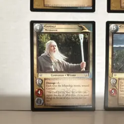Decipher Lord of the Rings TCG Ents of Fangorn Gandalf & Ents 6 Rare Card Lot - Image 5