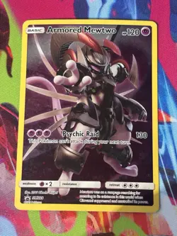2019 Pokemon Mewtwo Armored SM228 Holo Card MP - Image 1