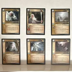 Decipher Lord of the Rings TCG Gandalf Rare Card Lot 6 Fury of the White Rider - Image 1