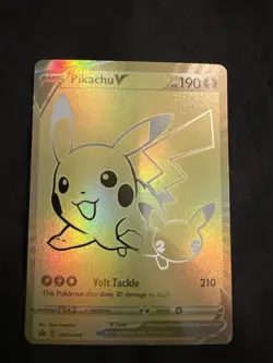 Pokemon Pikachu V Full Art Promo Holo Card SWSH145 Sword & Shield - Image 1