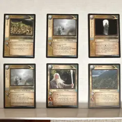 Decipher Lord of the Rings TCG Gandalf & Ent 6 Rare Card Lot Enraged Mithrandir - Image 1