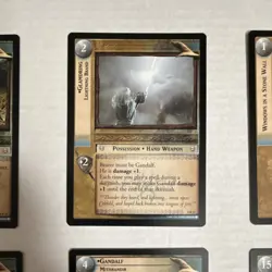 Decipher Lord of the Rings TCG Gandalf & Ent 6 Rare Card Lot Enraged Mithrandir - Image 3