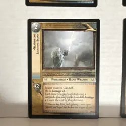 Decipher Lord of the Rings TCG Gandalf & Ent 6 Rare Card Lot Enraged Mithrandir - Image 5