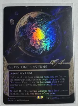 Gemstone Caverns (0016) Borderless FOIL Edge of Eternities: Stellar Sights Foil - Image 1