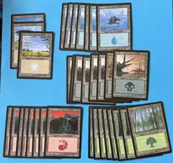 MTG: Portal: Common Basic Land: 34 Lands - Image 1