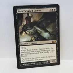 Rune-Scarred Demon #106 Magic the Gathering (MTG) 2012 (M12) NM - Image 1