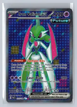 Iron Valiant ex 225/182 Ultra Rare Paradox Rift Pokemon Near Mint - Image 1