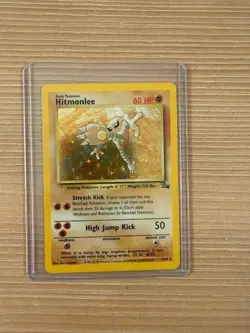 Pokemon TCG Aerodactyl, Kabutops, Hitmonlee 1999 Fossil Set Holo Rare Cards - Image 5