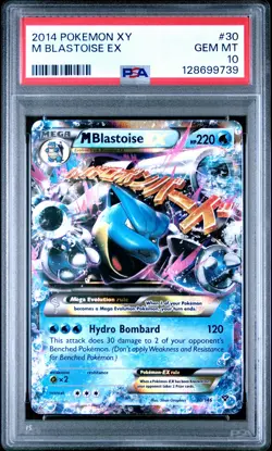 2014 POKEMON XY #30 M BLASTOISE EX PSA 10 - Image 1