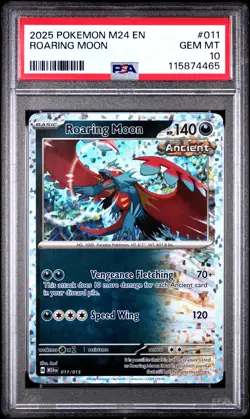 2025 POKEMON M24 EN-MCDONALD'S COLL #011 ROARING MOON PSA 10 - Image 1