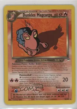 Dark Magcargo German Pokemon Neo Destiny #18 2002 - Image 1